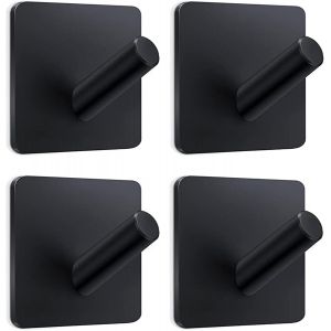YEMAESRE-Lot De 4 Crochets Adhésifs 3M En Acier Inoxydable Très Résistants, Imperméables Et Antirouille Pour Cuisine, Salle De Bain, Toilettes Et Placards - Neuf