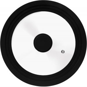 Subzonal-Couvercle Universel, Couvercle En Verre Pour Casseroles Et Po&ecirc;les, Bord En Silicone R&eacute;sistant &Agrave; La Chaleur, Convient Aux Diam&egrave;tres 22 Cm, 24 Cm, 26 Cm - Neuf