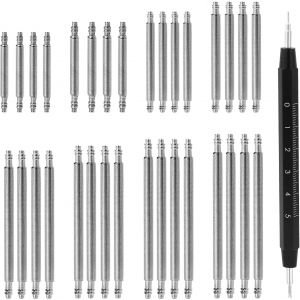 Kal-Kit D'accessoires De Montre Multifonction - 33 Broches De Rechange, Outil De Barre À Ressort Avec Broches En Acier Inoxydable Robuste, 8 Tailles, Classique - Neuf