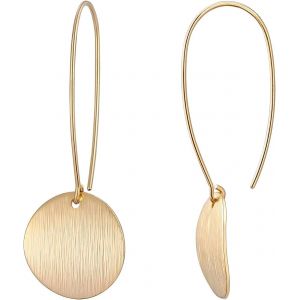 Chenquansarl-Boucles D'oreilles Suspendues Géométriques Doux Dangle Drop Déclaration Minimaliste Boucles D'oreilles Minces Cercle Bijoux Faits À La Main Pour Les Femmes Filles - Neuf
