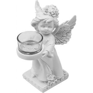 Ailes D'Ange Bougeoir, Statue De Chérubin, Décoration De Mariage, Bougie En Forme D'Ange Pour La Maison, Le Bureau, Le Dîner, La Fête, À Droite - Neuf