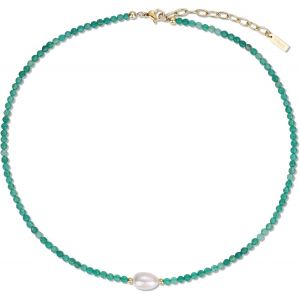 Tianyi-Collier Pierre Naturelle Femme, Collier Perle D'eau Douce Naturelle - Neuf