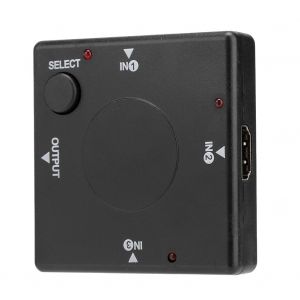 Commutateur HDMI 4 ports, repartiteur HDMI manuel automatique, 3 entrees 1 sortie 3D HD 1080P, sans alimentation externe - Neuf