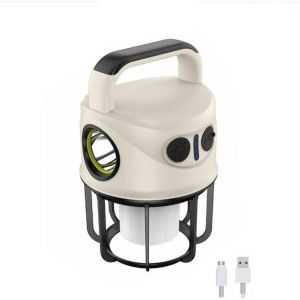 Lanterne de camping LED rechargeable, lampe d'extérieur étanche IPX4 à 6 modes, 1 000 lm, lampe de poche LED rechargeable USB ultra puissante, câble USB inclus - Neuf