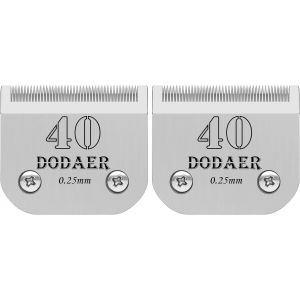 Lame de changement de fente de chien,compatibles avec 45-50/Heiniger/Andis/Oster A5/10KM Series tondeuse pour chien,aille 40 1/100"" (0,25 mm) Longueur de coupe,2 unit&eacute; - Neuf