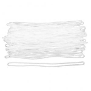 1 ensemble 100 pcs PVC Boucles de bagages Étiquette de bagage Worm Loops Sangles (transparent) - Neuf