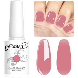 Vernis Semi-Permanent Neutre Transparent,8ml Jelly Pastel Pink Vernis À Ongles Gel Naturel French Manucure Nail Art Uv Led Soak Off Gel #L155 - Neuf