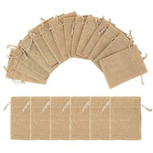 Jute Toile De Jute Pochette De Rangement Vintage Party Bags Jute Pochette Pour L'artisanat D'art 20pcs - Neuf