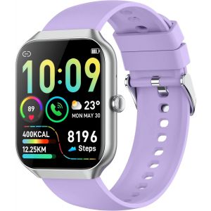 KALANKA-Montre Intelligente pour Homme/Femme, 1,8"", Alexa int&eacute;gr&eacute;e, avec appels Bluetooth - Neuf