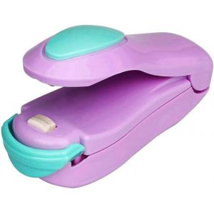 Mini Thermoscelleuse Portable (Violet), Machine À Sceller Les Sacs En Plastique, Fermeture Des Sacs Alimentaires, Ustensile De Cuisine Pour La Conservation Des Aliments, Thermoscelleuse - Neuf
