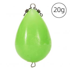 Oeuf Lumineux Flotteur Pêche De Nuit Coulée Longue Distance Pêche Rotative Flotteur Bobber Appât Accessoires Bouée Lumineuse Dobbers - Neuf