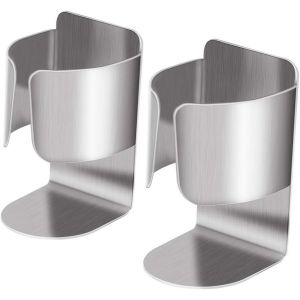 Porte-Brosse &Agrave; Dents &Eacute;lectrique, Bo&icirc;te De Rangement Murale Autocollante Multifonctionnelle En Acier Inoxydable Pour Dentifrice, 2 Pi&egrave;ces - Neuf