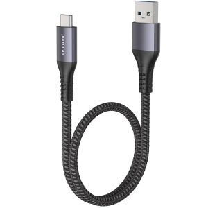 KALANKA-C&acirc;ble USB C Court 50cm/0.5M 10Gbps USB3.2 Gen2 C&acirc;ble de Donn&eacute;es Type C Android Auto QC3.0 3.1A USB A &agrave; C Chargeur Rapide pour Samsung Note20 Galaxy S23/S22 Z Flip 5 Pixel 8 OnePlus 11 gris - Neuf