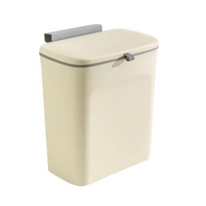 9l Poubelle Murale Cuisine, Poubelle &Agrave; Suspendre Avec Couvercle, Poubelle &Agrave; Compost Pour Cuisine, Poubelle De Comptoir, Bac &Agrave; Compost Pour Porte D'armoire, Salle De Bain, Chambre, Bureau - Neuf