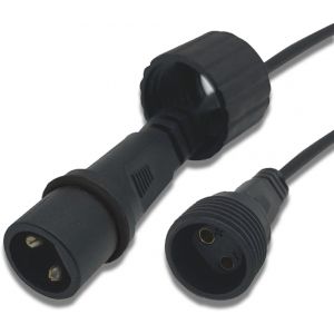 Rallonge Guirlande 10M/32.8FT Rallonge Électrique, 2 Broches Prolongateur Étanche Connecteurs pour Éclairage de Noël Extérieur, Sapin Lumineuse Intérieur, Rideau Lumineux, Guirlande Lumineuse - Neuf