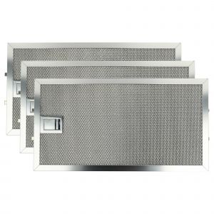 vhbw 3x Filtre anti-graisse compatible avec Miele DA 209-2, DA 209-2 EXT, DA 211, DA 219, DA 219-1, DA 219-2, DA 209-1 hotte de cuisine, m&eacute;tal - Neuf