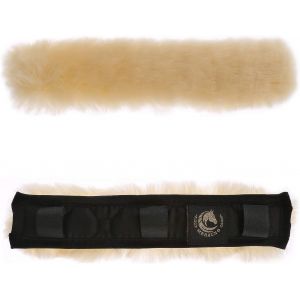 Kal-® Genickprotecteurs En Peau D'agneau U2013 Cheval Protection Genick En Fourrure Véritable Pour Le Maintien, Arbre De Séparation Et Tête & Bride De Protection Pour Courroies Et Chaînes - Neuf