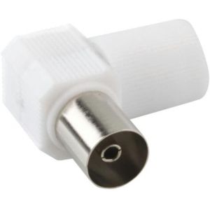 Prise antenne TV coud&eacute;e Femelle, avec Connexion s&eacute;curis&eacute;e, id&eacute;ale pour am&eacute;liorer la r&eacute;ception du Signal et optimiser la qualit&eacute; d'image. - Neuf