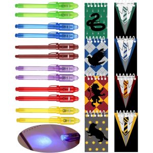 MEVRONISSHOP-12 Stylo UV et 12 carnet,cadeaux de f&ecirc;te d'&eacute;cole magiques pour gar&ccedil;on et fille d'anniversaire pour enfants, cadeaux d'anniversaire pour enfants,calendrier de l'avent et petits cadeaux po - Neuf
