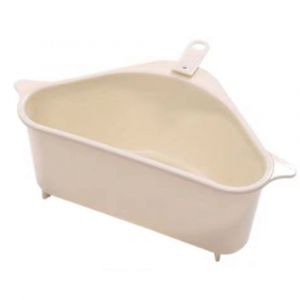 1 Panier De Vidange D'évier De Cuisine Beige, Support À Ventouse, Boîte De Vidange Pour Évier, Feuilles De Légumes Et Épluchures - Neuf
