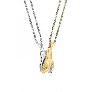 Deux &Acirc;mes Un Collier Pendentif Coeur Pour Couples,Collier Couple Aimant - Neuf