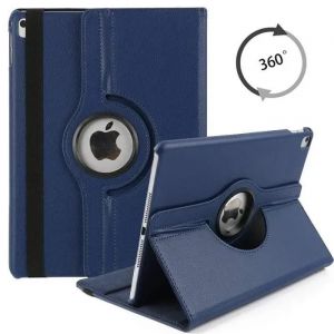 Coque Ipad Pro 12.9 2020 Housse Étui De Protection Tablette (4e Génération), Avec Support 360° Rotation Antichoc -Bleu - Neuf