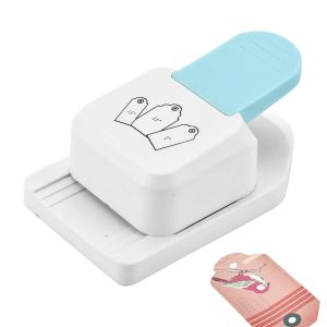 Chenquansarl-Cm, 5,1 Cm, 6,3 Cm En 1, Perforatrice Ronde, Perforatrice Pour Étiquettes Cadeaux, Scrapbooking, Cartes, Loisirs Créatifs, Projets De Bricolage, Blanc + Bleu - Neuf