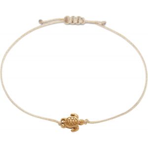 Kalsw-Bracelet En &Eacute;caille De Tortue En Or Rose Pour Femme Bracelet En Macram&eacute; Fait &Agrave; La Main Taille R&eacute;glable Avec Bo&icirc;te-Cadeau (Or Rose-Beige) - Neuf