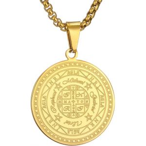 Kales-Collier Talisman De Médaille Sceau Des 7 Archanges Pour Homme Femme Talisman Pentagramme De Salomon Amulette De Protection Magique¿ - Neuf