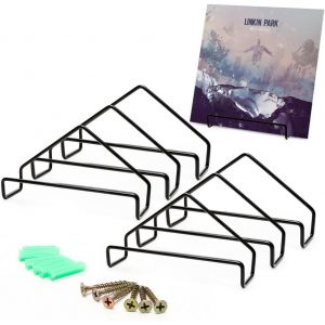 MEVRONISSHOP-Lot de 6 supports muraux en vinyle pour disques vinyles et &eacute;tag&egrave;res en vinyle, pour vos disques pr&eacute;f&eacute;r&eacute;s ou objets de collection - Neuf