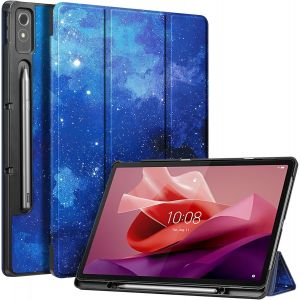 Coque pour Lenovo Tab P12 12.7 Pouces 2023 (TB370FU) - [Rangement de Stylet] Etui &iquest;&iquest; Rabat Pliable Housse Rigide et Fine L&iquest;&iquest;g&iquest;&iquest;re, Protection pour Lenovo Tab P12 12.7"", Ciel ?toil&iquest;&iquest; - Neuf