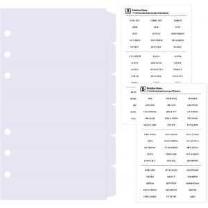 6 Feuilles Blanc Intercalaires A6 Plastique,Pour Classeur A6 6 Anneaux,Séparateurs A6 Planificateur,Séparateur Onglet De Page D'index Pour Le Carnet De Notes(17cm X 9.4cm) - Neuf