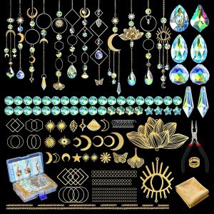 MEVRONISSHOP-Attrape Soleil, Suncatcher, 300pcs Sun Catcher avec Cristal Suspendus, Adaptés aux Fenêtres Intérieures, aux Jardins et aux Décorations Festives - Neuf