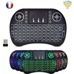 BASKER 2.4GHz Mini i8 Wireless Keyboard (AZERTY) sans Fil Air Souris Clavier Mini Clavier sans Fil Smart TV, HTPC, IPTV, XBO X360 - Neuf
