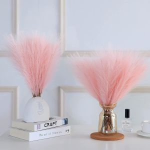 30 Pi&egrave;ces Pampas Sechees Decoration,Fleurs Sechees Naturelles,Bouquet Fleurs S&eacute;ch&eacute;es,Fleur Sechees Decoration,Herbe de la Pampa pour Mariage D&eacute;cor Boh&egrave;me Salon (Rose).[S327] - Neuf