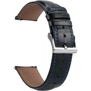 Eryi-Bracelet Montre 22mm 20mm 18mm 19mm, Bracelets De Montres Pour Homme/Femme, Bracelet Montre Cuir De Libération Rapide,Bracelet Montre Crocodile Relief - Neuf