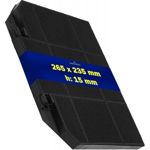 Filtre Charbon pour Hotte Aspirante 265 x 235 x 15 mm Convient pour pour Franke pour Faber pour pour Whirlpool pour Hotpoint et &agrave; D'autres Mod&egrave;les Garantie de 10 Ans-Monteral - Neuf