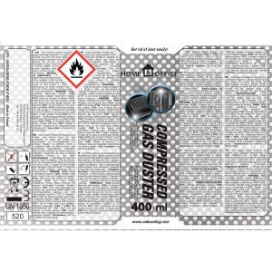 3 x 400ml Home&Office Compressed Gas Duster K1, Bombe d'Air Sec, Nettoyage de l'équipement de bureau, Dépoussiérants puissants, Computer Cleaner, Nettoyage des Ordinateurs - Neuf