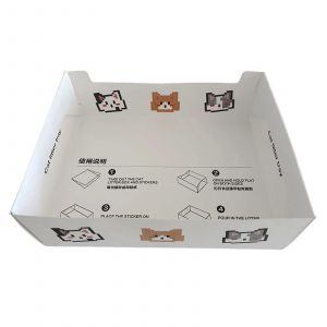 Jetable Pliable En Carton Bac &Agrave; Liti&egrave;re Pour Chat Pour Les Voyages, Le Camping, L'utilisation Temporaire &iquest; Portable, De L'hygi&egrave;ne, De La Conception L&eacute;g&egrave;re - Neuf