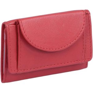 CMJAAGUR-Petit Portefeuille Pour Homme Et Femme Format Portrait, Cuir V&eacute;ritable, Rouge Mini-Edition''[M533] - Neuf