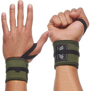 Bande Poignet Musculation (75x7cm) - Protege Poignet De Force Pour Haltérophilie Musculation Gymnastique Bodybuilding, Accessoires Pour Fitness Sport Gym Powerlifting, Homme Femme[Ela710367] - Neuf