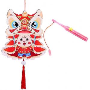 1 ensemble de lanternes en papier adorables faites à la main pour enfants - Neuf