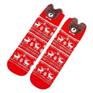 1 Or 4 Pairs Ladies Womens Sock Novelty Design Cotton Blend Socks One Size Bear - Neuf
