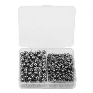 Lot de 300 epingles a tete ronde en perles pour couture, marquage fixe, outil pratique (noir) - Neuf