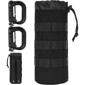 Eryi-Porte Gourde Sac À Dos Durable, Porte Gourde Avec Deux Sangles À Boucle Pour L'attacher À Votre Sac À Dos, Sac Isotherme Bouteille Avec Deux Clip À Pression Pour L'escalade, Le Camping - Neuf