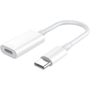 Adaptateur Lightning Vers Usb C Pour Iphone 15 Pro Max/15 Pro/15 Plus, 1 Pcs Adaptateur De Chargeur Type C Supportant La Charge Rapide 35w, Connecteur Lightning Non Compatible Avec L'audio Otg - Neuf