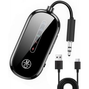 Transmetteur R&eacute;cepteur Bluetooth 2 En 1 Pour Avion Sans Fil Bluetooth 5.4 &iquest; Double Connexion Pour Airpods Et Tous Les &Eacute;couteurs - Neuf