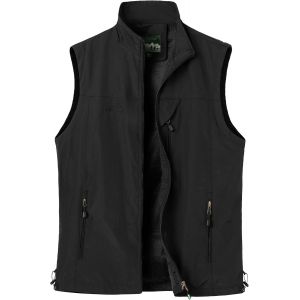 Cauc-Homme Gilet De P&ecirc;che Veste De Sport &Agrave; S&eacute;chage Rapide Manteau De Plein Air L&eacute;g&egrave;re Respirant Veste Sans Manches Loisirs Chasse Camping Gilet De Photographie - Neuf