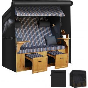 Ulteronixshop-Farekass Housse De Protection Pour Chaise De Plage, 420d Oxford Tissu Rev&ecirc;tement Pu Housse Chaise De Plage, Imperm&eacute;able &Agrave; La Neige Coupe-Vent Protection Contre Les Uv,135x105x175/140cm - Neuf