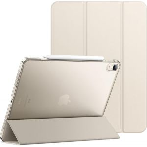 Coque Pour Ipad Air 13 Pouces M3/M2 (2025/2024), &Eacute;tui Housse Arri&egrave;re Rigide &Agrave; Support Fine Intelligente Avec Veille/R&eacute;veil Automatique (Lumi&egrave;re Stellaire) - Neuf